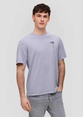 s.Oliver Printshirt aus reiner Baumwolle - flieder