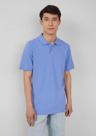 s.Oliver Poloshirt aus Baumwollpiqué - himmelblau