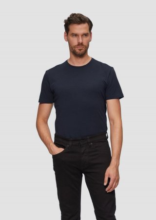 s.Oliver T-Shirt aus Baumwollstretch - navy