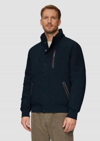 s.Oliver Wasserabweisende Jacke mit Stehkragen - navy