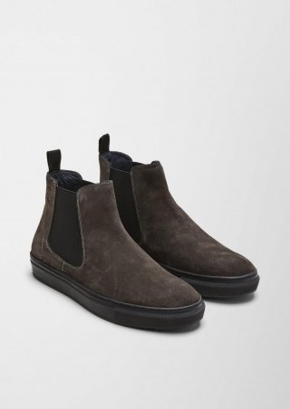 s.Oliver Chelsea Boots aus Echtleder - dunkelgrau