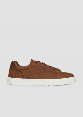 s.Oliver Sneaker in Leder-Optik - braun