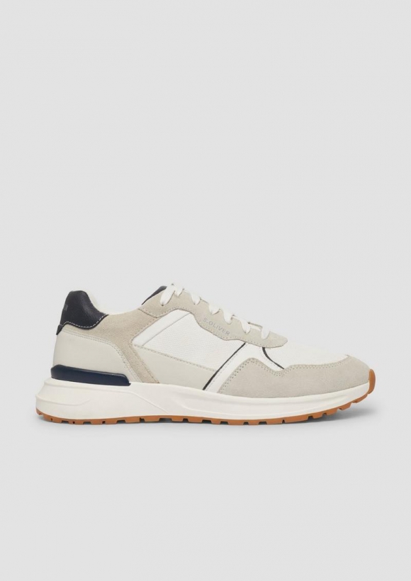 s.Oliver Sneaker mit Kontrast-Details - weiß
