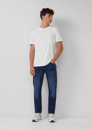 s.Oliver Jeans Benito / Regular Fit / Mid Rise / Straight Leg - dunkelblau