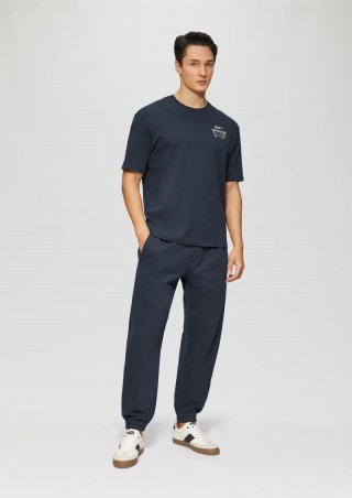 s.Oliver Detroit: Softe Jogpants im Relaxed Fit - tiefblau