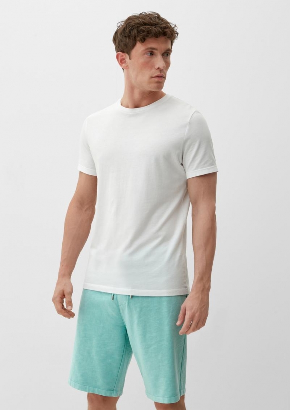 s.Oliver Relaxed: Sweatpants mit Elastikbund - helles türkis