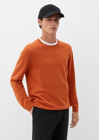 s.Oliver Pullover aus Feinstrick - terrakotta
