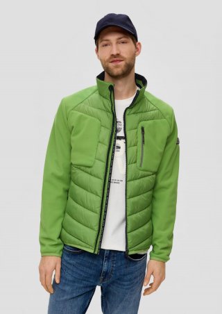 s.Oliver Softshelljacke mit Kontrastdetails - bambusgrün