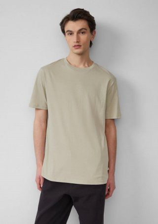s.Oliver T-Shirt mit Rundhalsausschnitt - beige