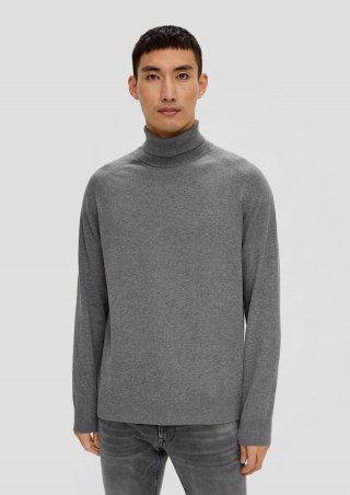 s.Oliver Strickpullover aus Baumwolle - graphit