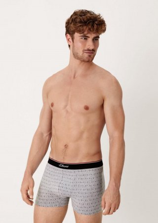 s.Oliver Boxershort im 3er-Pack - grau meliert