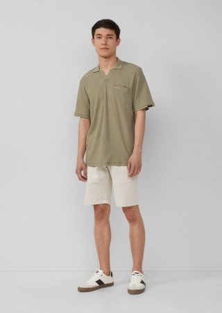 s.Oliver Phoenix: Chino-Shorts aus Baumwollstretch - wollweiß