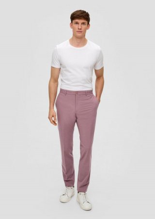 s.Oliver s.O PURE: Anzughose aus Stretch-Fabric - lavendel