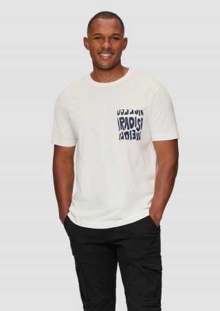 s.Oliver T-Shirt aus Jersey mit Print - weiß