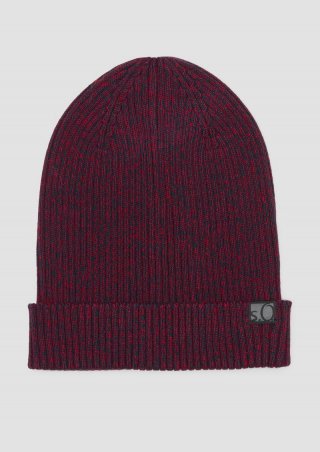 s.Oliver Strickbeanie mit Turn-up-Funktion - himbeere