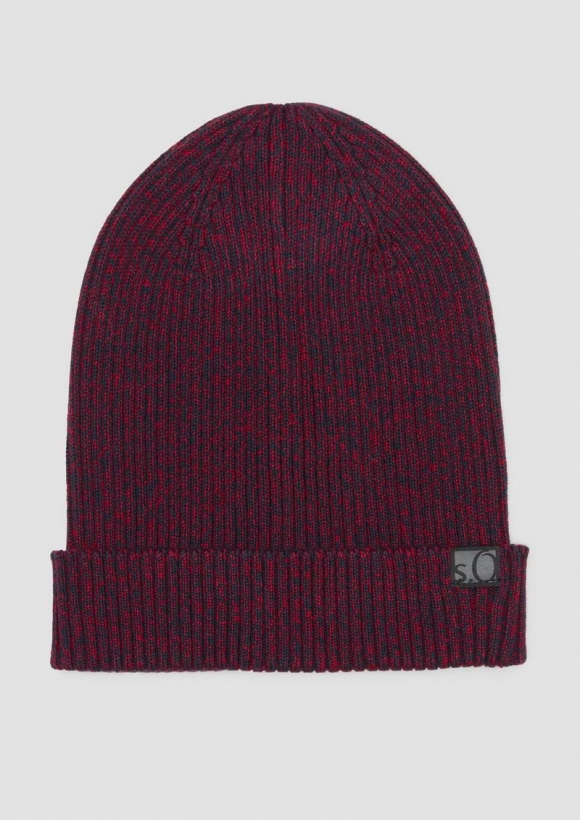 s.Oliver Strickbeanie mit Turn-up-Funktion - himbeere