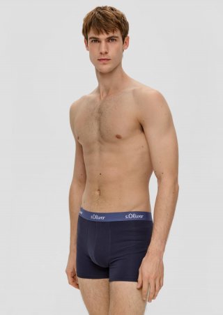 s.Oliver Boxershorts im 3er-Pack - tiefblau