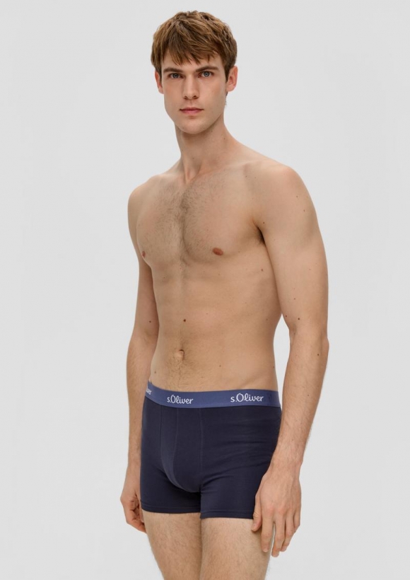 s.Oliver Boxershorts im 3er-Pack - tiefblau