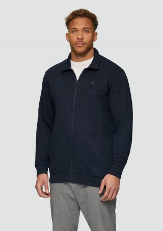 s.Oliver Sweatjacke mit Stehkragen - navy