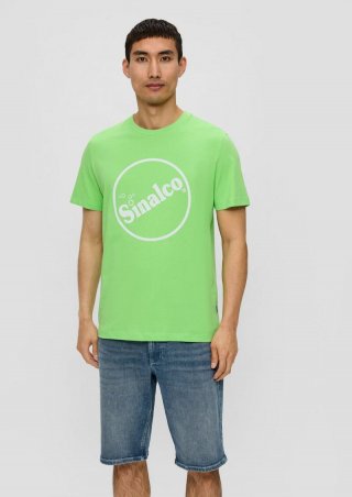 s.Oliver T-Shirt mit Sinalco®-Print - bambusgrün