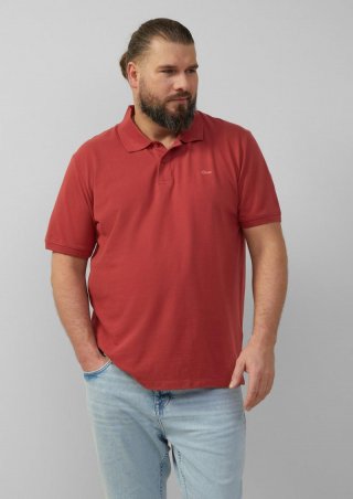 s.Oliver Poloshirt aus Baumwollpiqué - mohnrot