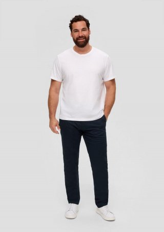 s.Oliver Slim Fit: Chino aus Baumwolltwill - navy