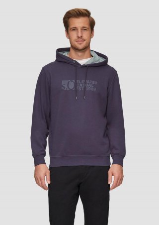 s.Oliver Hoodie mit Logo-Print - flieder