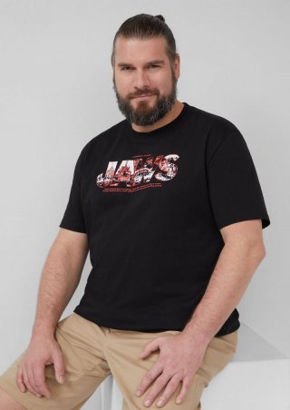 s.Oliver T-Shirt aus Baumwolle mit Jaws© UCS LLC-Print - schwarz