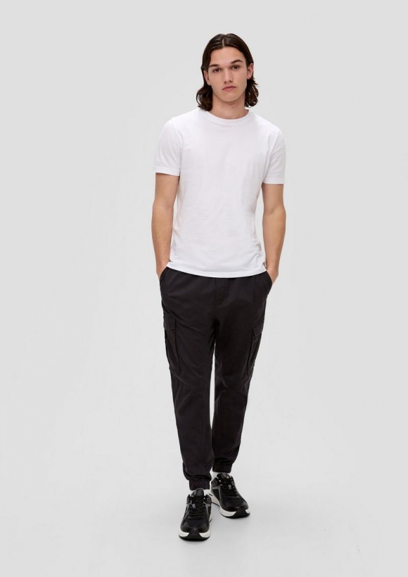 s.Oliver Slim Fit: Cargohose - dunkelgrau