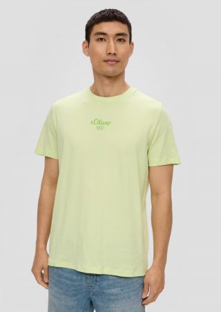s.Oliver T-Shirt mit Logo-Print - limettengrün