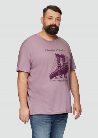 s.Oliver T-Shirt mit Print - flieder