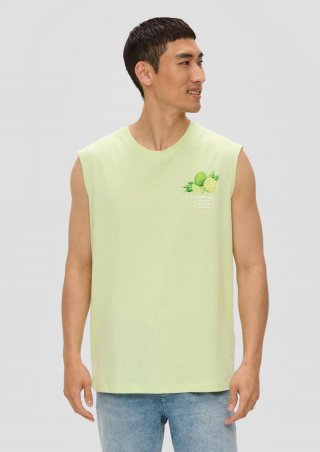 s.Oliver Tanktop mit Frontprint - limettengrün
