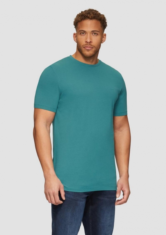 s.Oliver T-Shirt aus reiner Baumwolle - petrol