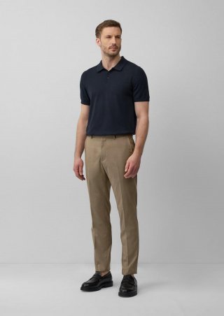 s.Oliver s.O PURE: Feine Anzughose aus Stretch-Gewebe - sandstein
