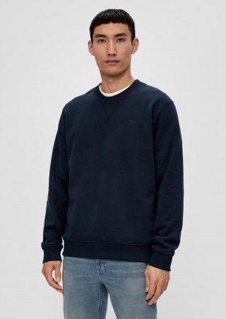 s.Oliver Sweatshirt mit Logoprint - navy
