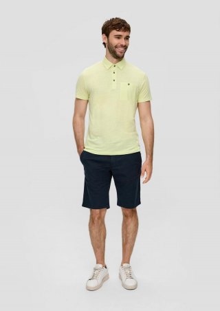 s.Oliver Chino-Shorts aus Baumwollstretch mit Straight Leg - navy
