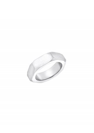 s.Oliver Edelstahlring im Industrial-Design - silber