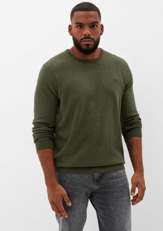 s.Oliver Pullover aus Feinstrick - olivgrün