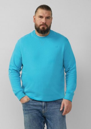 s.Oliver Sweatshirt mit Label-Stickerei - pastelltürkis