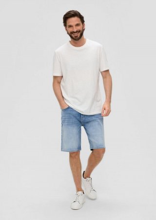 s.Oliver Short Jeans / Regular fit / Mid rise / Straight leg - blau