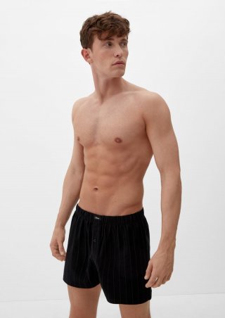 s.Oliver Boxershorts im 2er-Pack - schwarz
