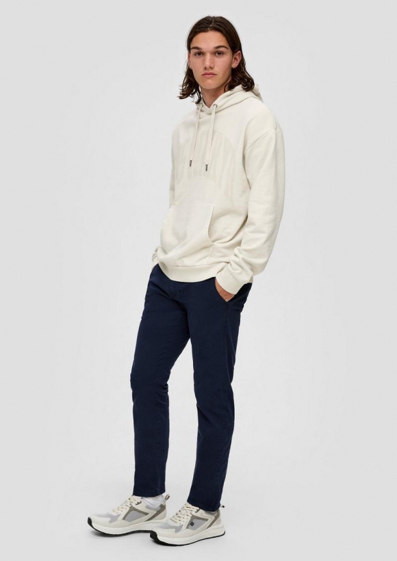 s.Oliver Gewaschene Chino aus Stretch-Twill - tiefblau