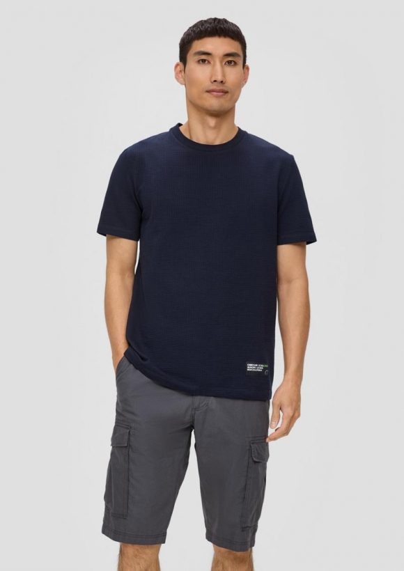 s.Oliver Cargo-Bermuda im Relaxed Fit - schiefergrau