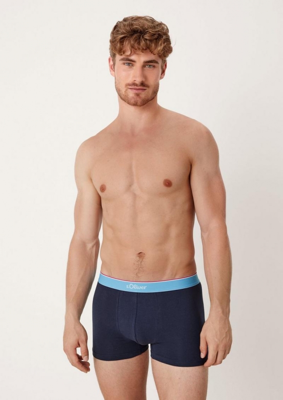 s.Oliver Boxershort im 3er-Pack - tiefblau