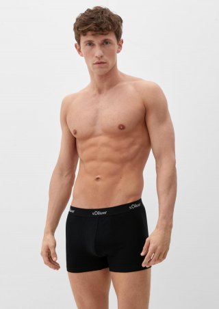 s.Oliver Boxershorts im 3er-Pack - schwarz