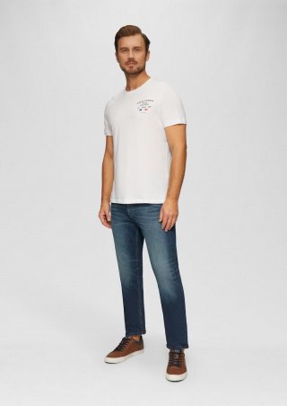 s.Oliver Jeans Benito / Regular Fit / Mid Rise / Straight Leg - blau