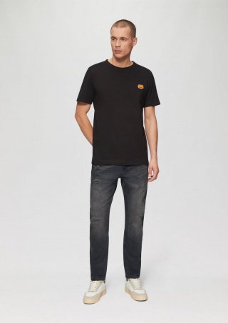 s.Oliver Jeans Mauro / Regular Fit / Mid Rise / Tapered Leg / Destroyed-Effekt - dunkelgrau