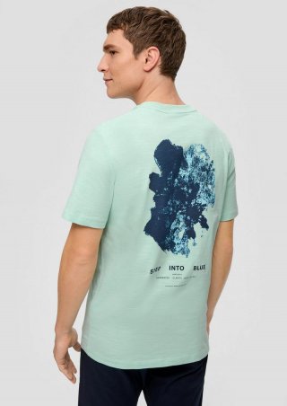 s.Oliver T-Shirt mit Rundhalsausschnitt - minze