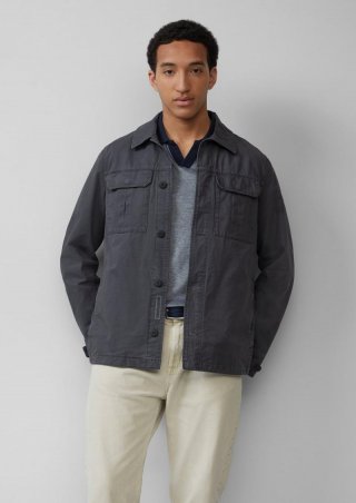 s.Oliver Leichte Jacke im Utility-Look aus Baumwolle - schiefergrau