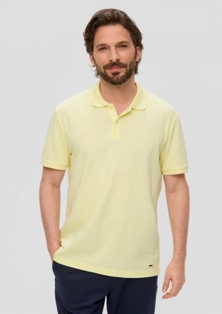 s.Oliver Poloshirt aus Viskosemix - helles zitrone